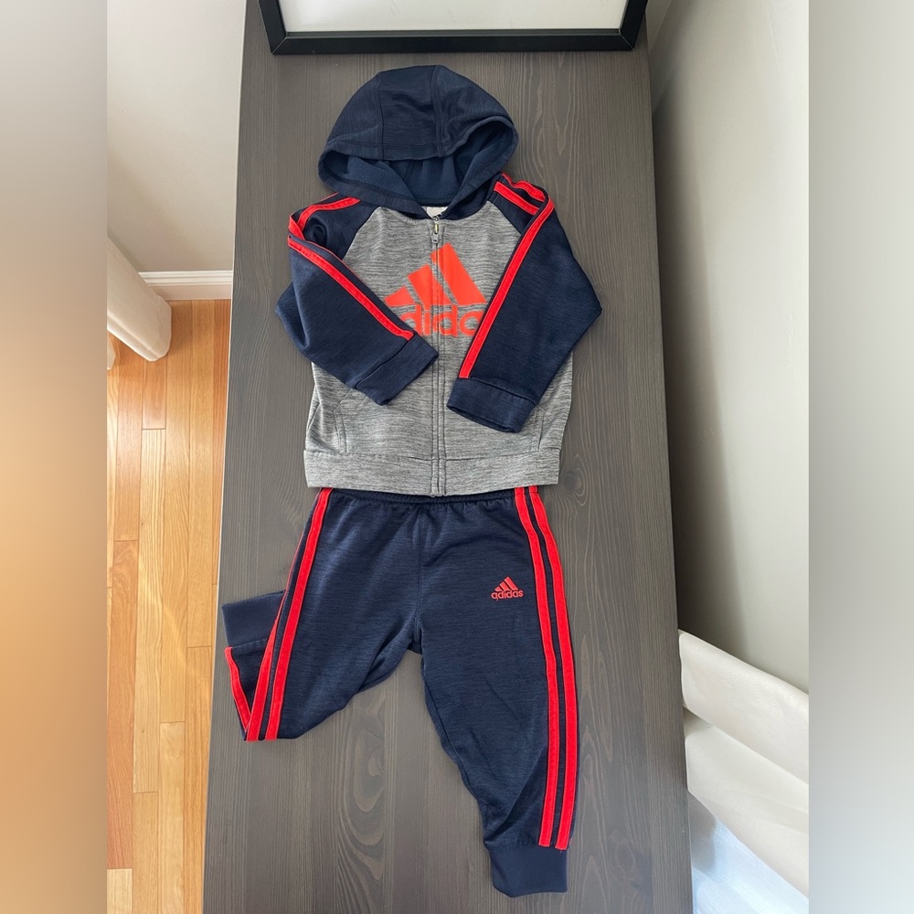 adidas Kids Matching Set - Navy and Red